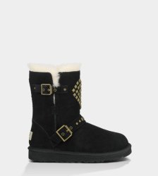 UGG Adrianna Studded Heart Boots Black UGG Adrianna Studded Heart Boots Black